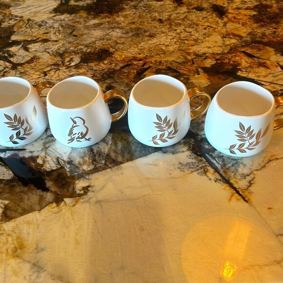 NWOT Rosanna Fall Tea Coffee Mugs Set Of 4 Thanksgiving Mug - Picture 5 of 14